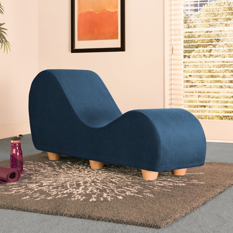 Avana Yoga Chaise Lounge w/ Maple Wood Feet