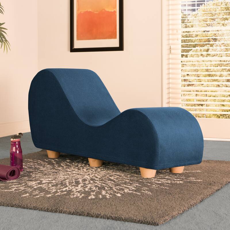 Avana Yoga Chaise Lounge w/ Maple Wood Feet