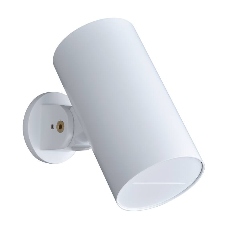 Wall-mounted adjustable showerhead - Round-waterfall - White