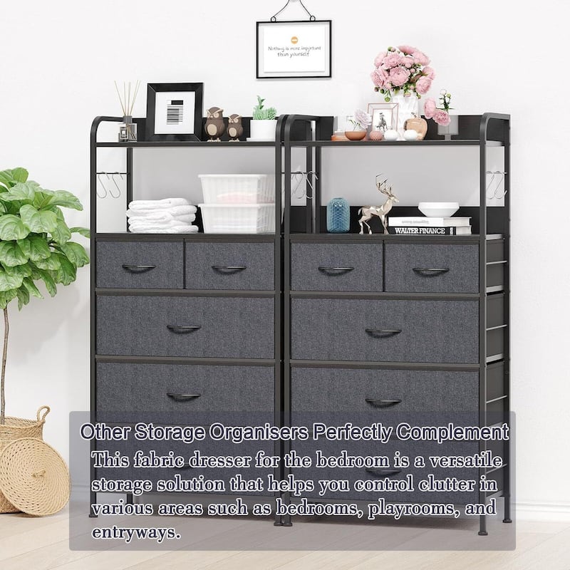 Dresser for Bedroom,Fabric Dresser Storage Tower with 5 Drawers