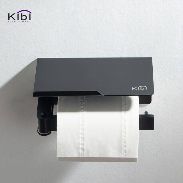 Bathroom Hardware Accessory Wall Mounted Toilet Paper Holder with Shelf