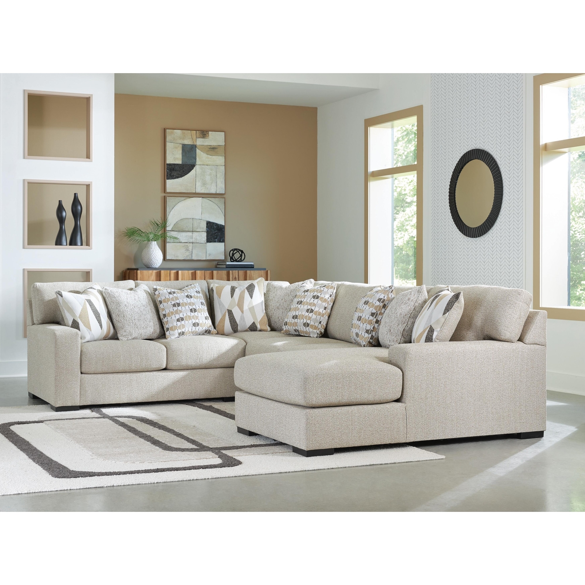Signature Design by Ashley Laurelgrove 4-piece Sectional with Chaise