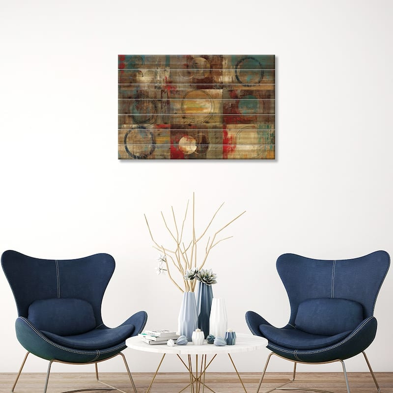 All Around Play Print On Wood by Tom Reeves - Multi-Color