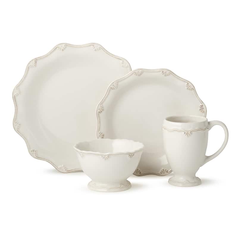 Certified International Heritage Scroll 16 Piece Dinnerware Set,Service for 4
