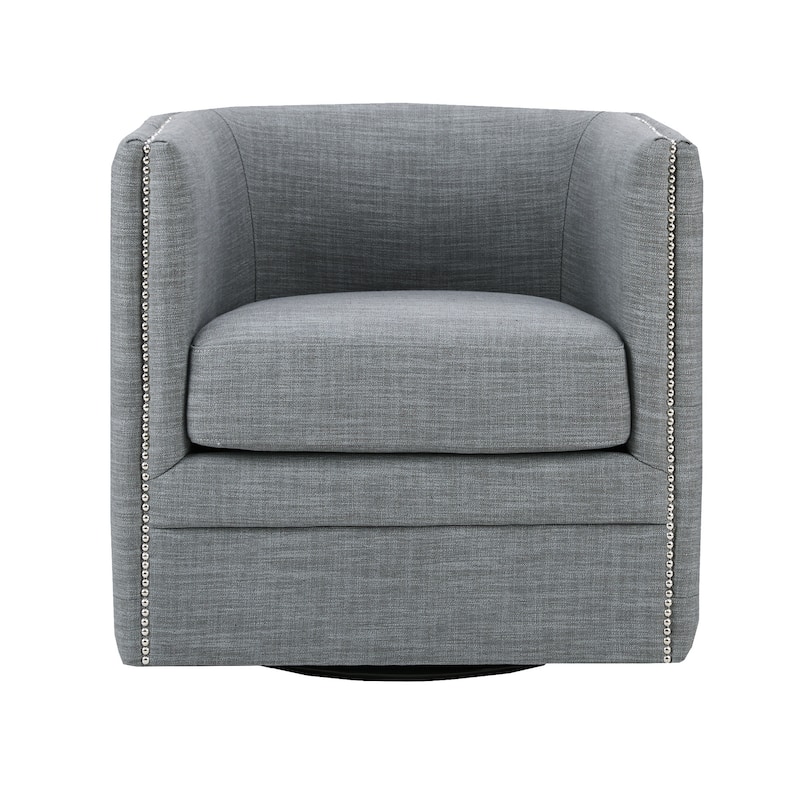 Madison Park Wilmette 360-degree Tufted Barrel Swivel Chair