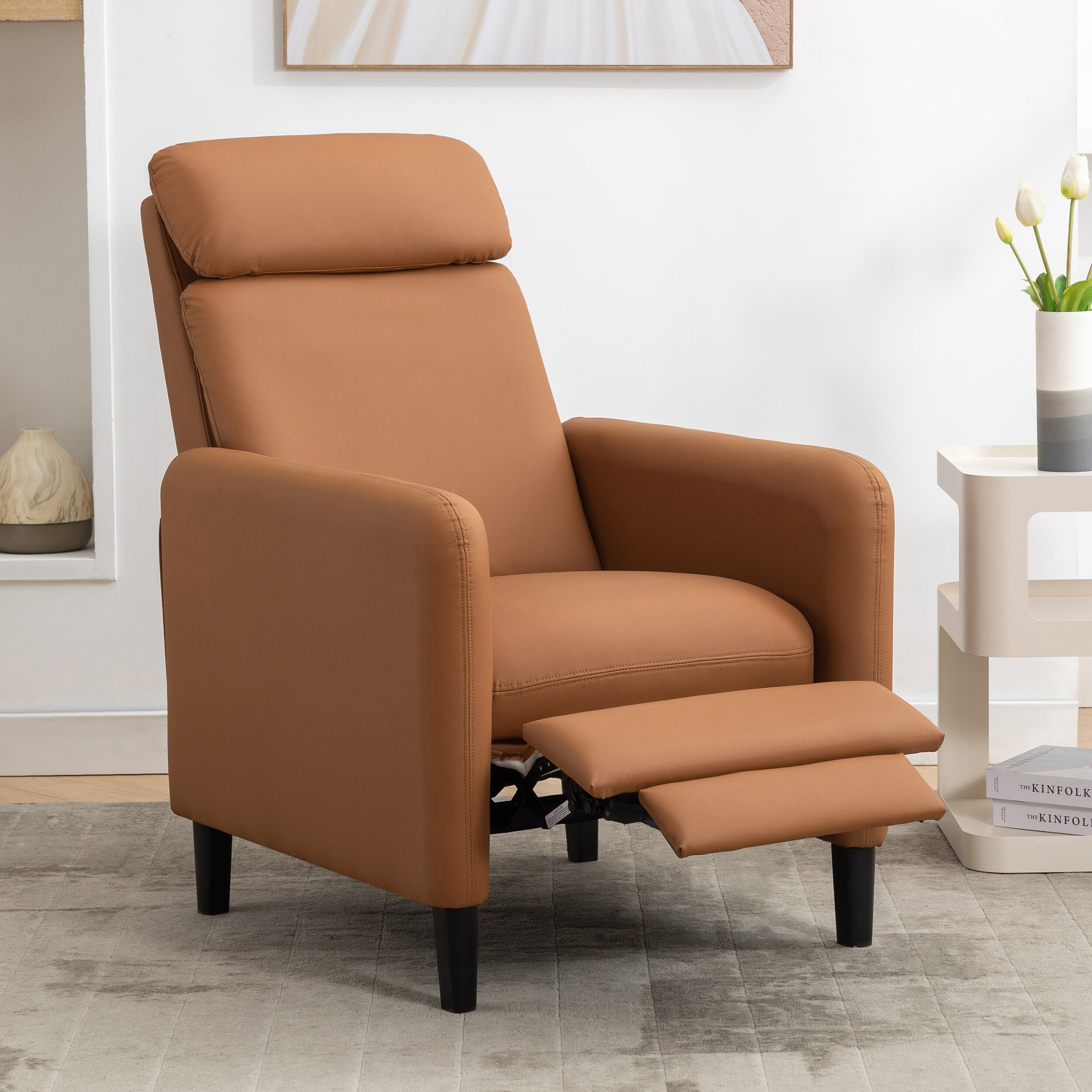 Burnt orange recliner chair discount