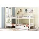 preview thumbnail 18 of 29, L-Shaped Twin Bunk Bed with Drawers, Pine Frame, No Box Spring Needed