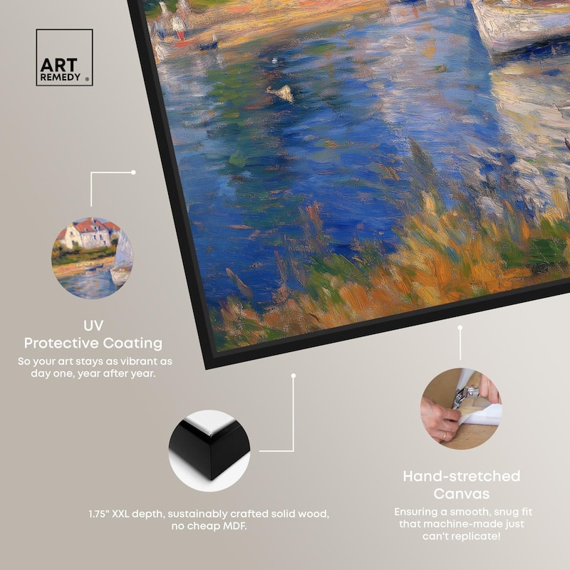 Bayside Calm I Canvas by Art Remedy
