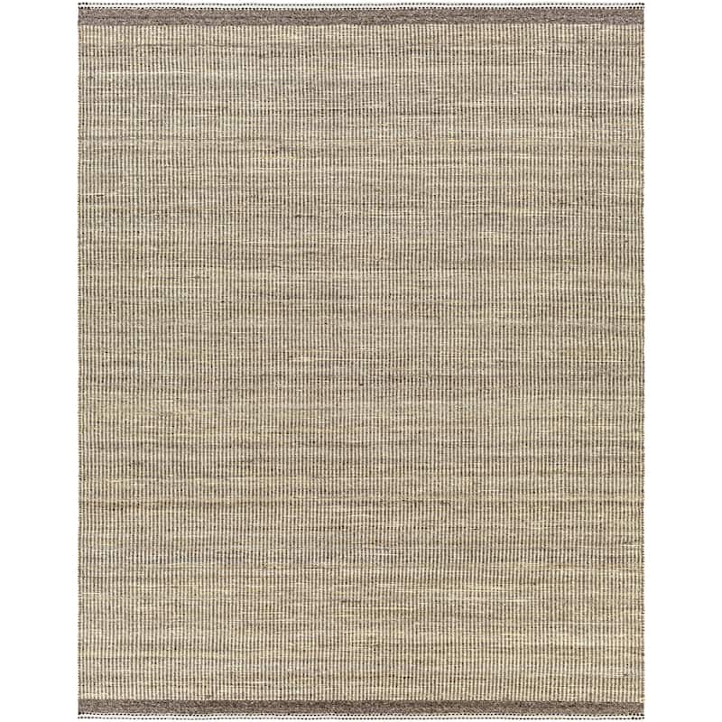 Livabliss Kenelm Boho Embroidered Jute & Wool Area Rug
