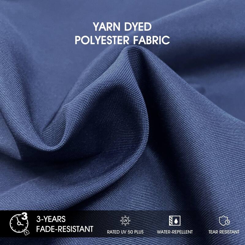 PURPLE LEAF 10 x 12ft Outdoor Patio Rectangle Large Cantilever Umbrella with Base