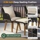 preview thumbnail 6 of 18, 5 Pieces Patio Furniture Chair Sets, Patio Conversation Set With Wicker Cool Bar Table,Ottomans,Outdoor Furniture Bistro Sets
