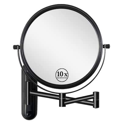 8" Wall Mounted Makeup Mirror Double Sided 1x/10x Magnification - 8''