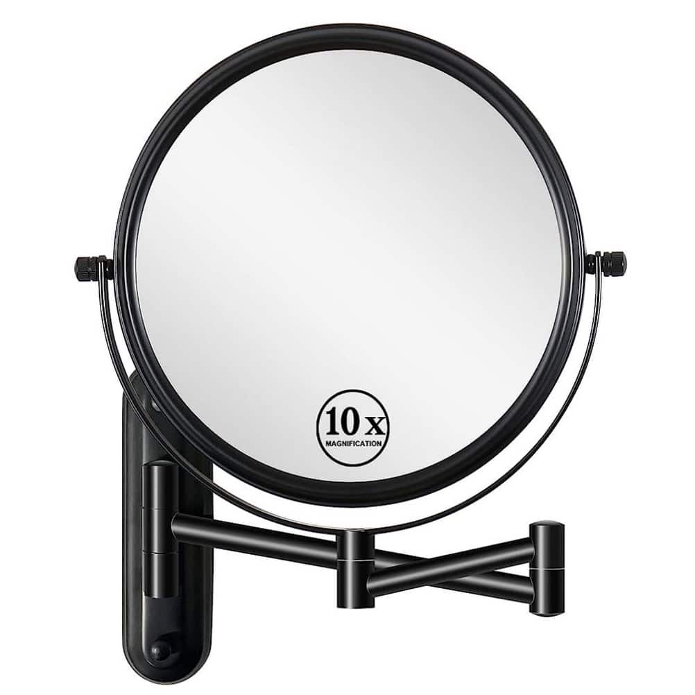 8" Wall Mounted Makeup Mirror Double Sided 1x/10x Magnification - 8''