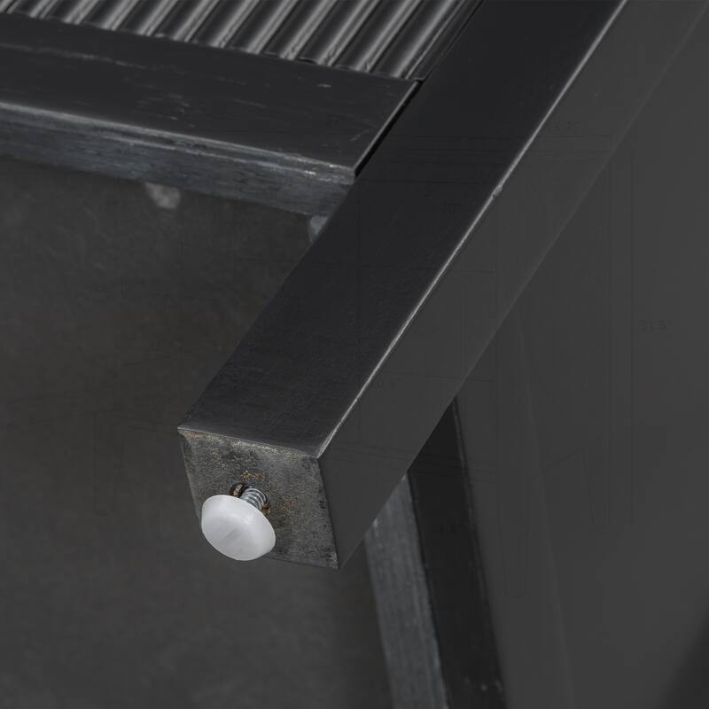 Minimalist Wave-Pattern Sideboard with Diverse Materials