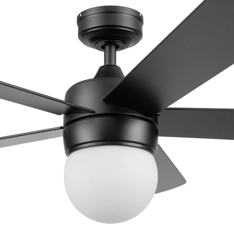 52" Prominence Home Ardrey Kell Modern Indoor LED Ceiling Fan with Light, Remote Control, Dual Mounting, Dual Finish Blades