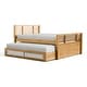 preview thumbnail 6 of 6, Furniture of America Ogden Modern Light Oak Solid Wood Kids Captain Bed with Trundle and USB Port