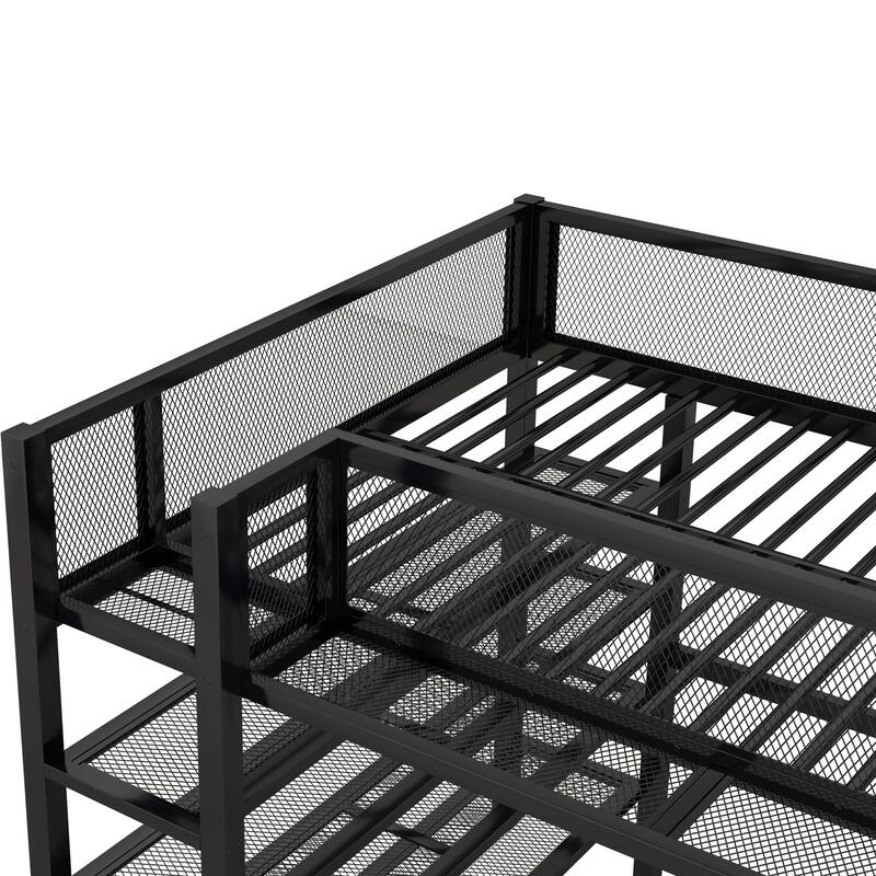 Metal Loft Bed with Workstation
