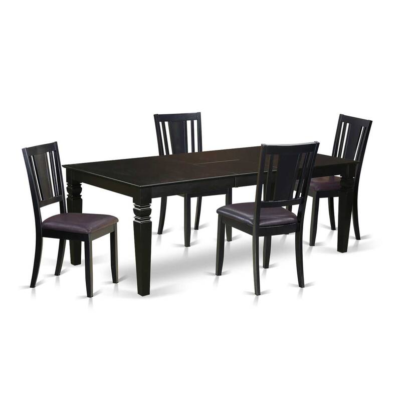 Dining Room Set - 9 Piece Table & Chair Set - Modern Kitchen Table with Extension Leaf