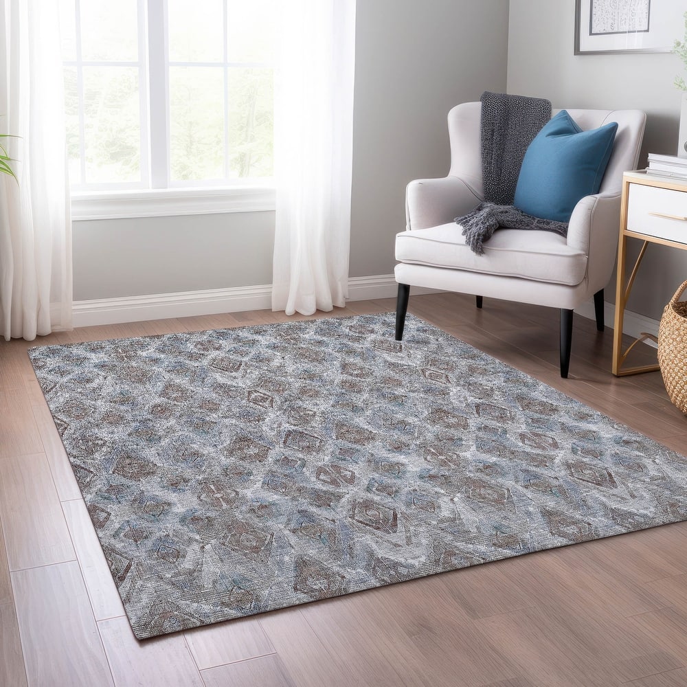 Machine Washable Indoor/ Outdoor Chantille Modern Boho Rug