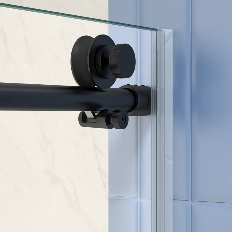 60"W x 74"H Frameless Single Sliding Shower Door with 5/16" Tempered Glass - 60'' x 74''