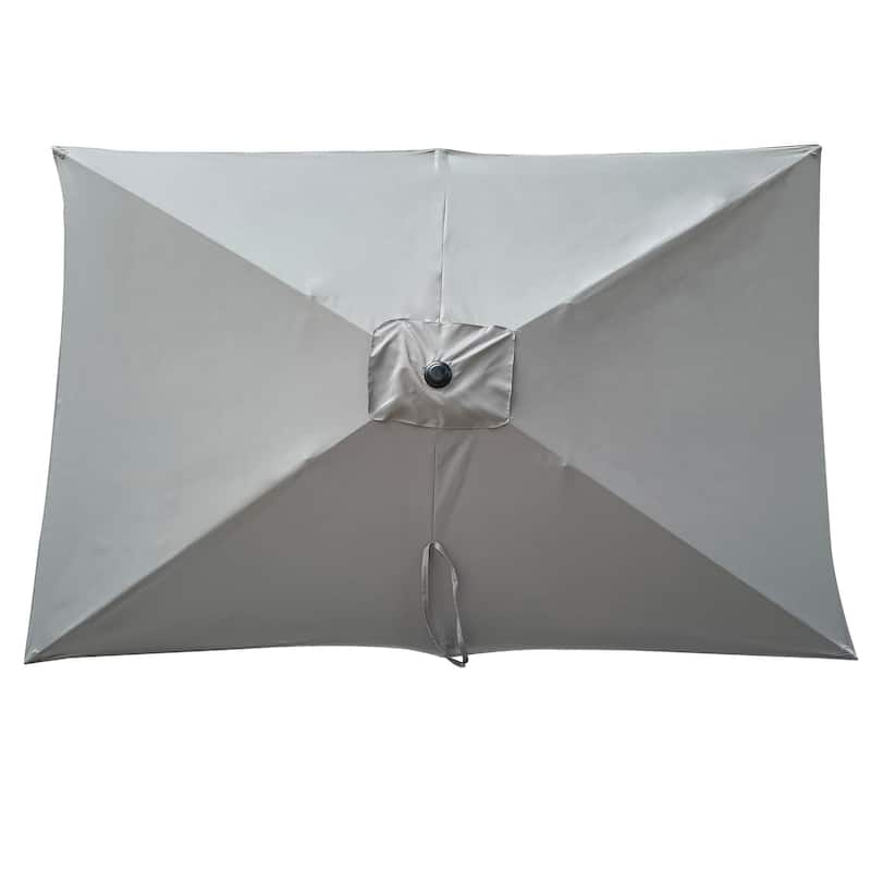 9' Outdoor Patio Market Umbrella with Push Button Tilt and Crank