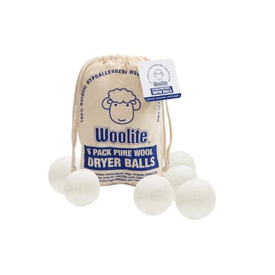 Woolite 6 Pack Wool Dryer Ball Set - 2.83x2.83x2.83