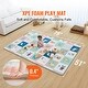 preview thumbnail 2 of 8, Multi-Color Baby Play Mat, Dual-Sided, Soft and Foldable for Crawling - 79” L x 51” W