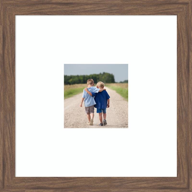Pia Narrow Picture Frame, Photo Frame - 20x20 Matted to 8x8