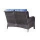 preview thumbnail 31 of 58, Gymojoy Outdoor High-back Wicker Loveseat Sofa For Home Garden