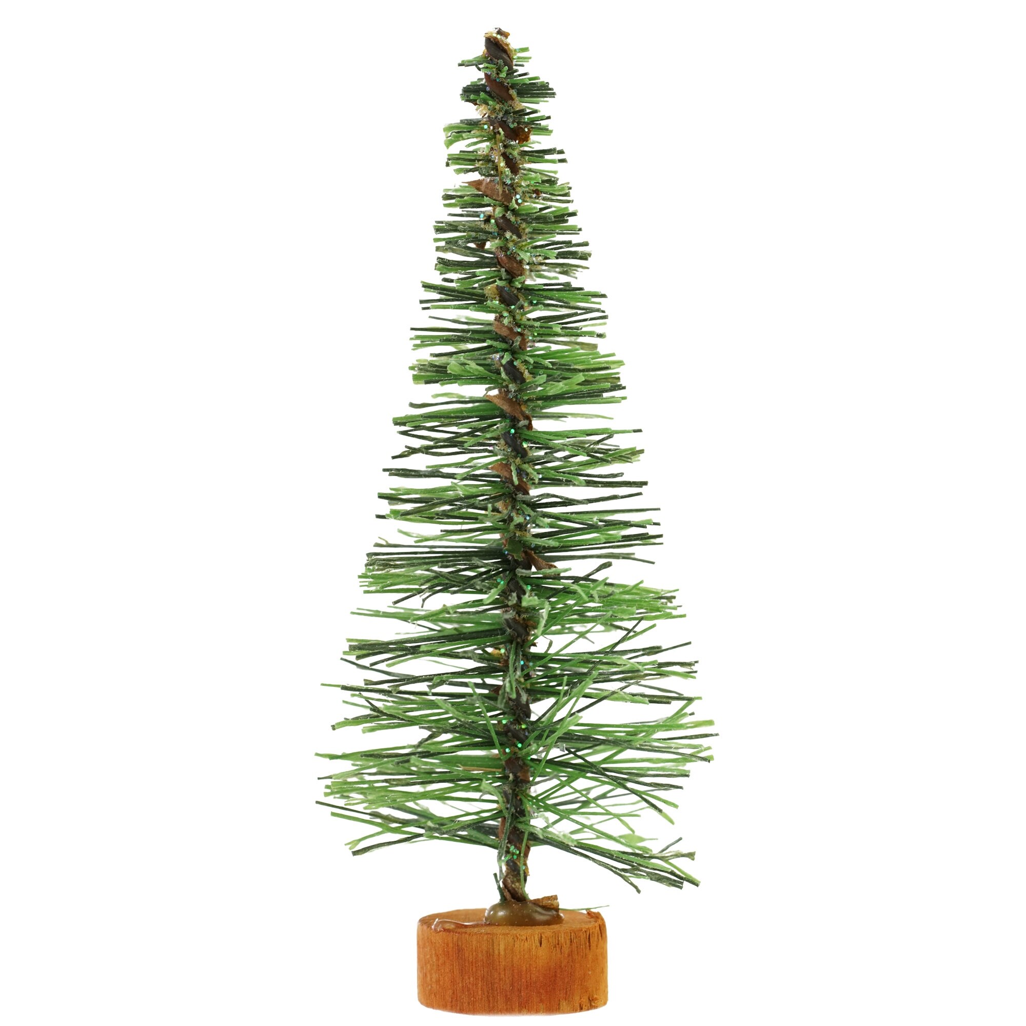 Shop 5 Green Bottle Brush Artificial Mini Pine Christmas Tree