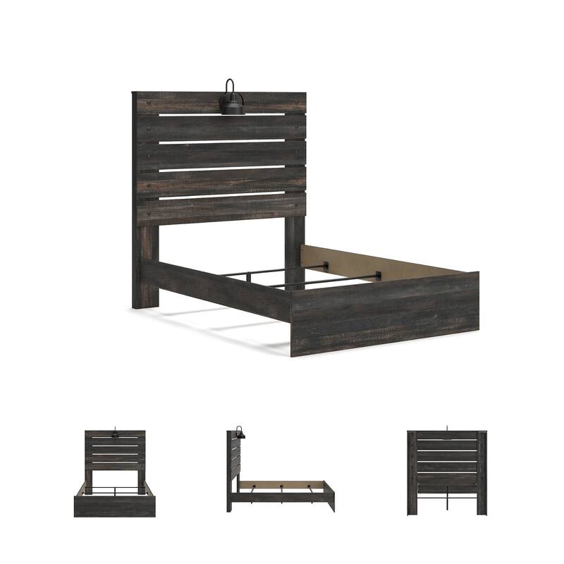 Drystan Rustic Panel Bed