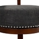 preview thumbnail 13 of 32, Furniture of America Fendeson Transitional Nailhead Swivel Barstool (Set of 2)