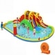 preview thumbnail 3 of 34, Costway Inflatable Water Slide Kids Bounce House Splash Pool Green+Yellow+Blue+Red - with Orange 750W Blower