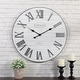 preview thumbnail 1 of 39, FirsTime & Co. Emmett Farmhouse Shiplap 27-in. Round Wall Clock
