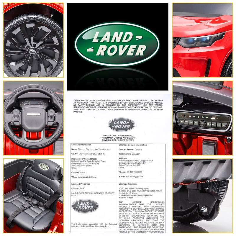 Ride on Cars for Kid 4-8, 12V Licensed Land Rover