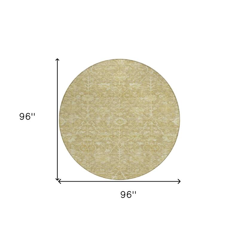 HomeRoots Floral Transitional Rectangle Outdoor Rug