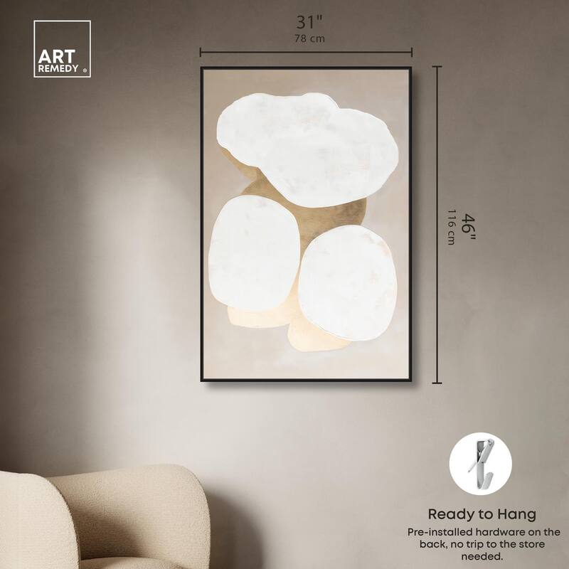 Stacked Stones II Canvas by Art Remedy