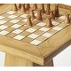 preview thumbnail 3 of 3, Offex Transitional Levon Natural Mango Square Game Table, Natural Wood - 21.5"L x 21.5"W x 27"H