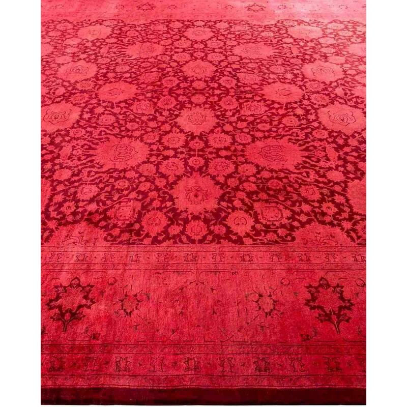 Contemporary Overdyed Wool Hand Knotted Area Rug - 8' 1" x 10' 5"