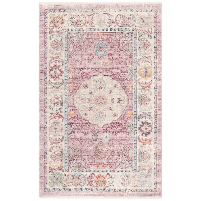 SAFAVIEH Illusion Lorri Vintage Boho Oriental Viscose Rug with