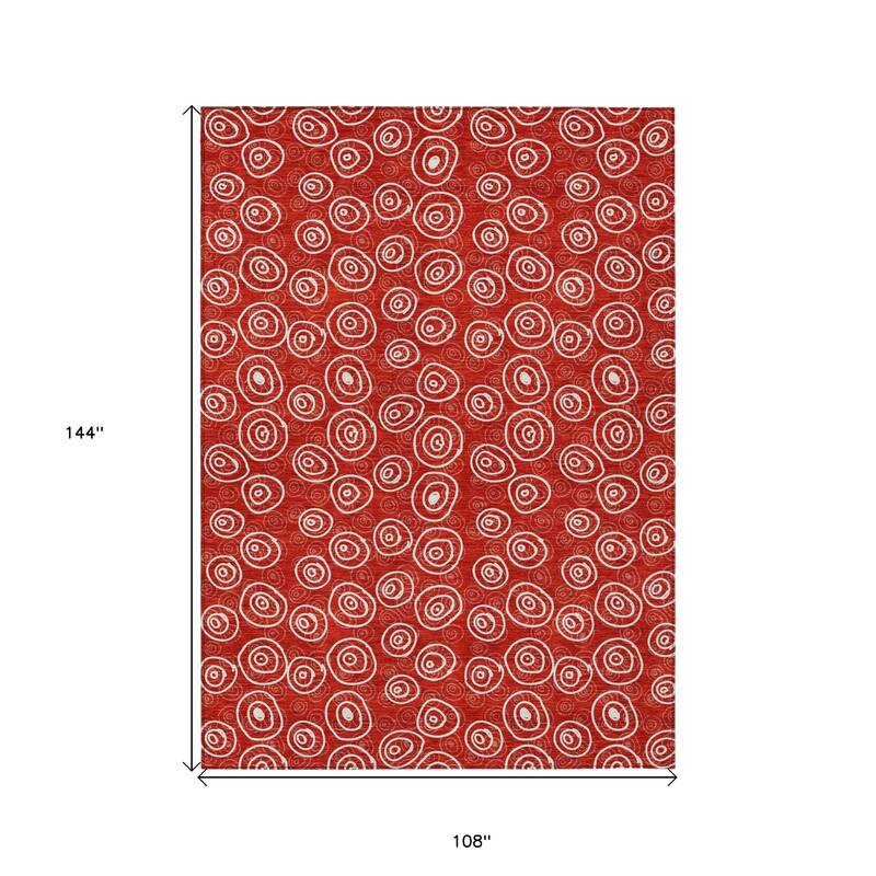 HomeRoots Geometric Transitional Rectangle Outdoor Rug