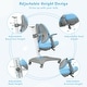 preview thumbnail 18 of 28, Gymax Kids Desk Study Chair Adjustable Height Depth w/ Sit-Brake - See Details