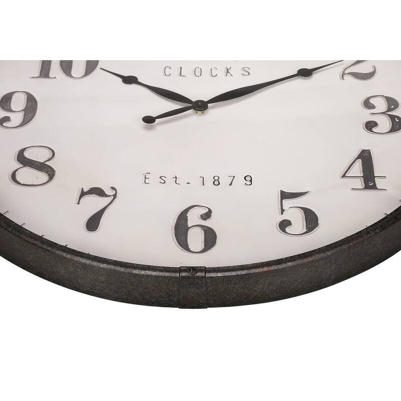 30 in Oversized with Arabic-Standard Brown Wall Clock - 30 in