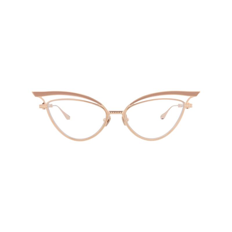 Valentino Cat Eye-Frame Metal Optical Frames - Rose Gold Rose Gold Transparent - Multi