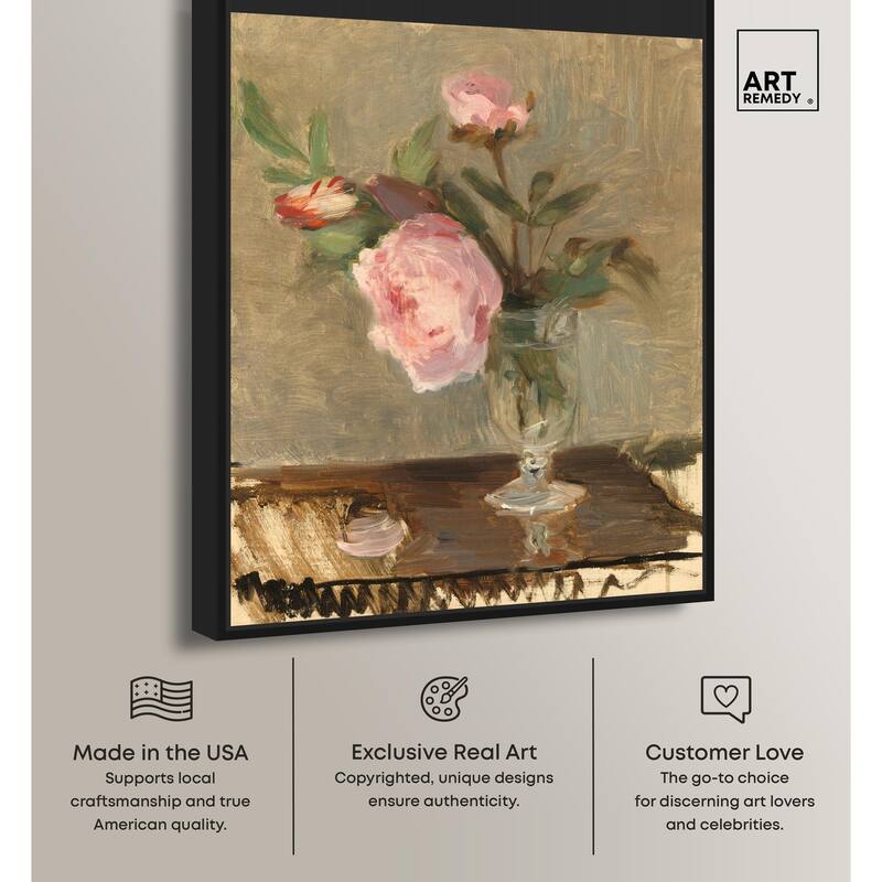 Moristot Peony Canvas by Art Remedy