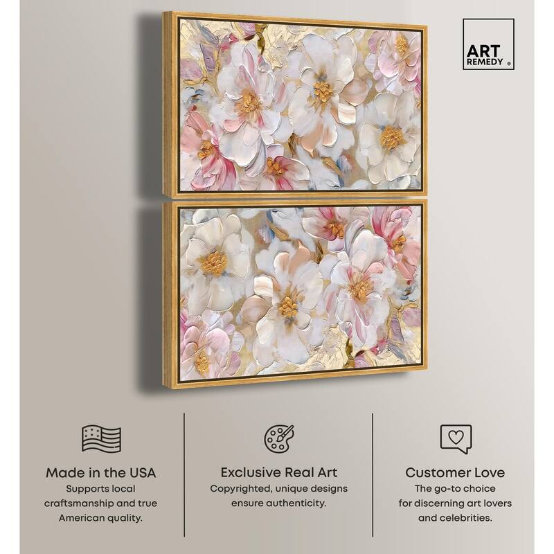 Pink Porcelain Purse and Perfume Canvas by Art Remedy