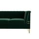preview thumbnail 24 of 31, Contemporary Flared Arm Tufted Velvet Sofa with Gold Trim Legs