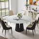 Option Matte White Tabletop-Black Base
