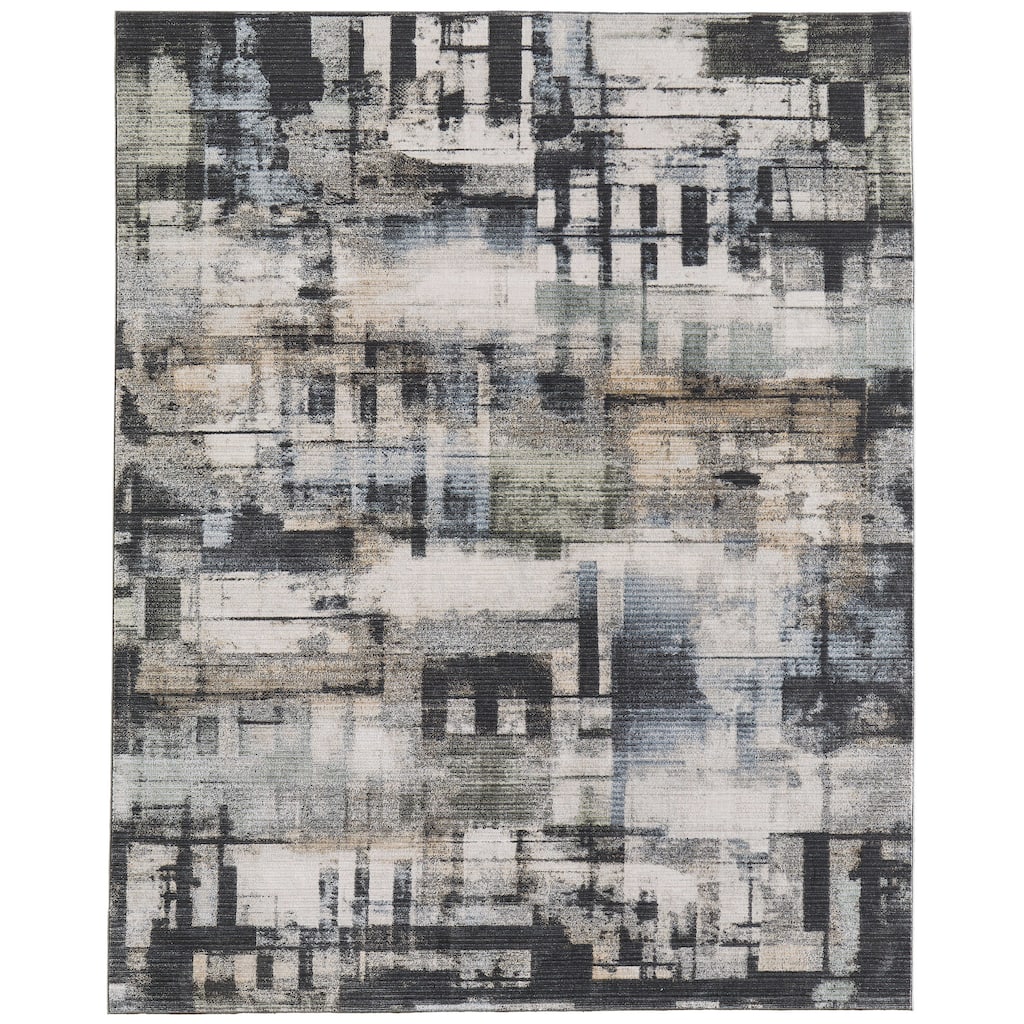 Grand Bazaar Boswell Machine Made Geometric Modern Area Rug
