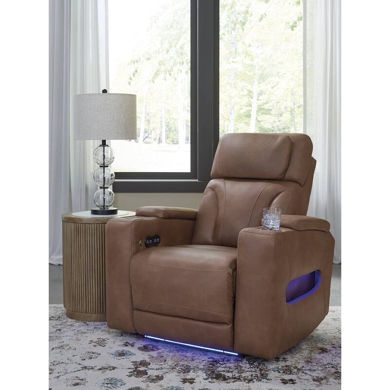 Signature Design by Ashley Point Clear Brown Power Recliner